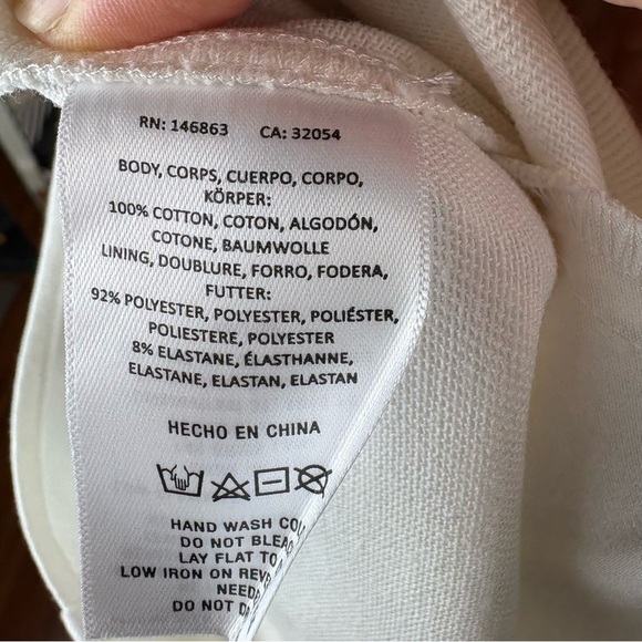 Anthropologie Mare Mare Button Front Halter Mini Dress White Size S - Picture 9 of 9